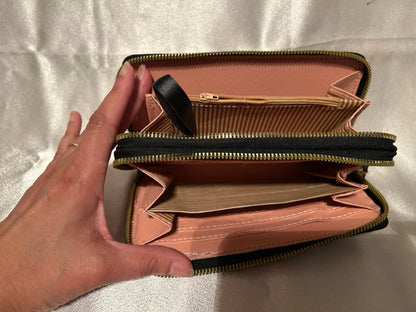 Black Double Wallet Purse
