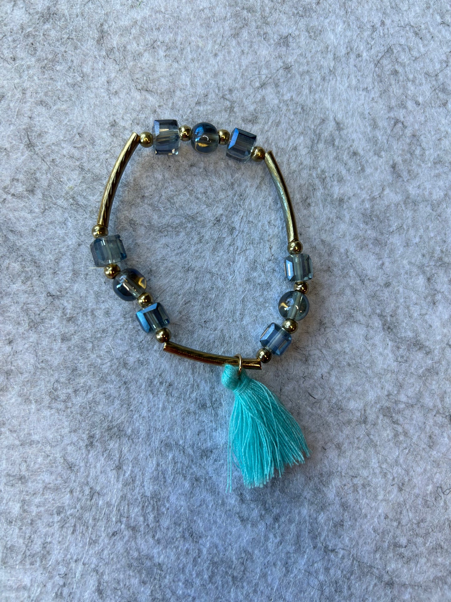Blue Tassel Bracelet