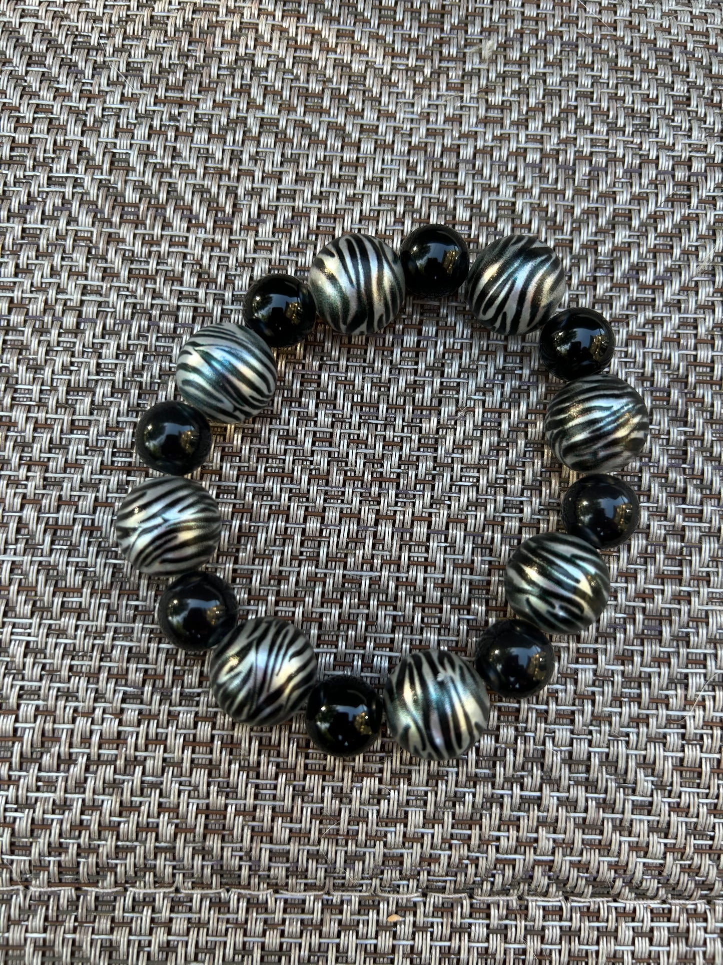 Grey Zebra Bracelet
