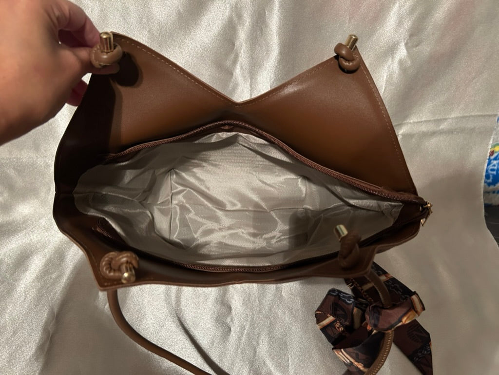 Brown Scarf Purse
