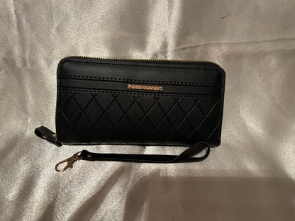 Black Double Wallet Purse