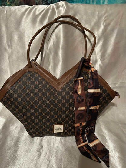 Brown Scarf Purse