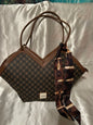 Brown Scarf Purse