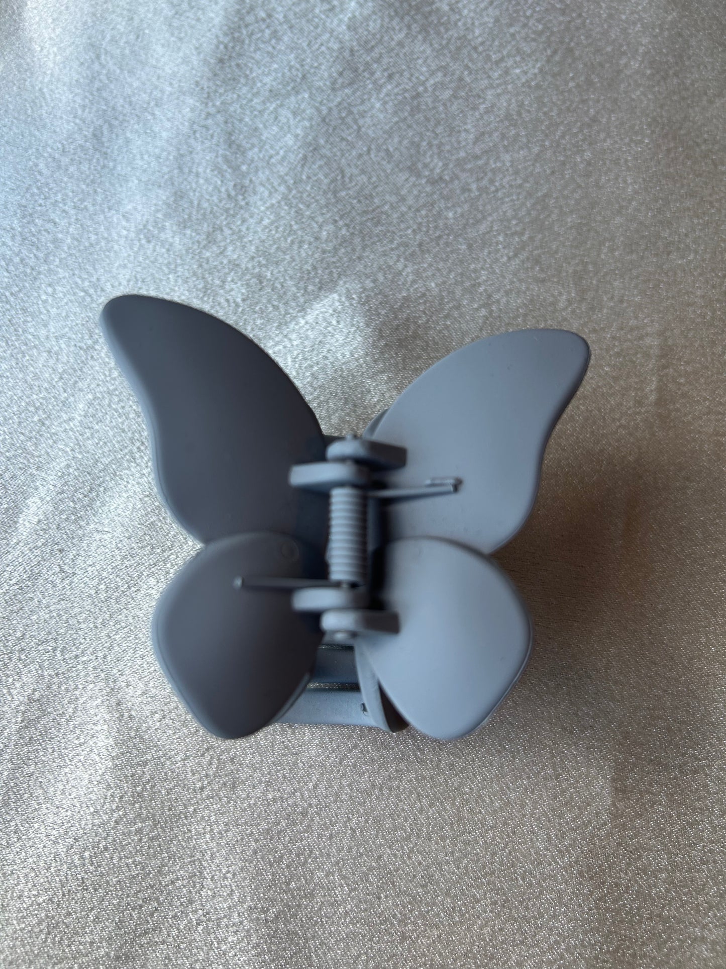 Grey Butterfly Hair Clip