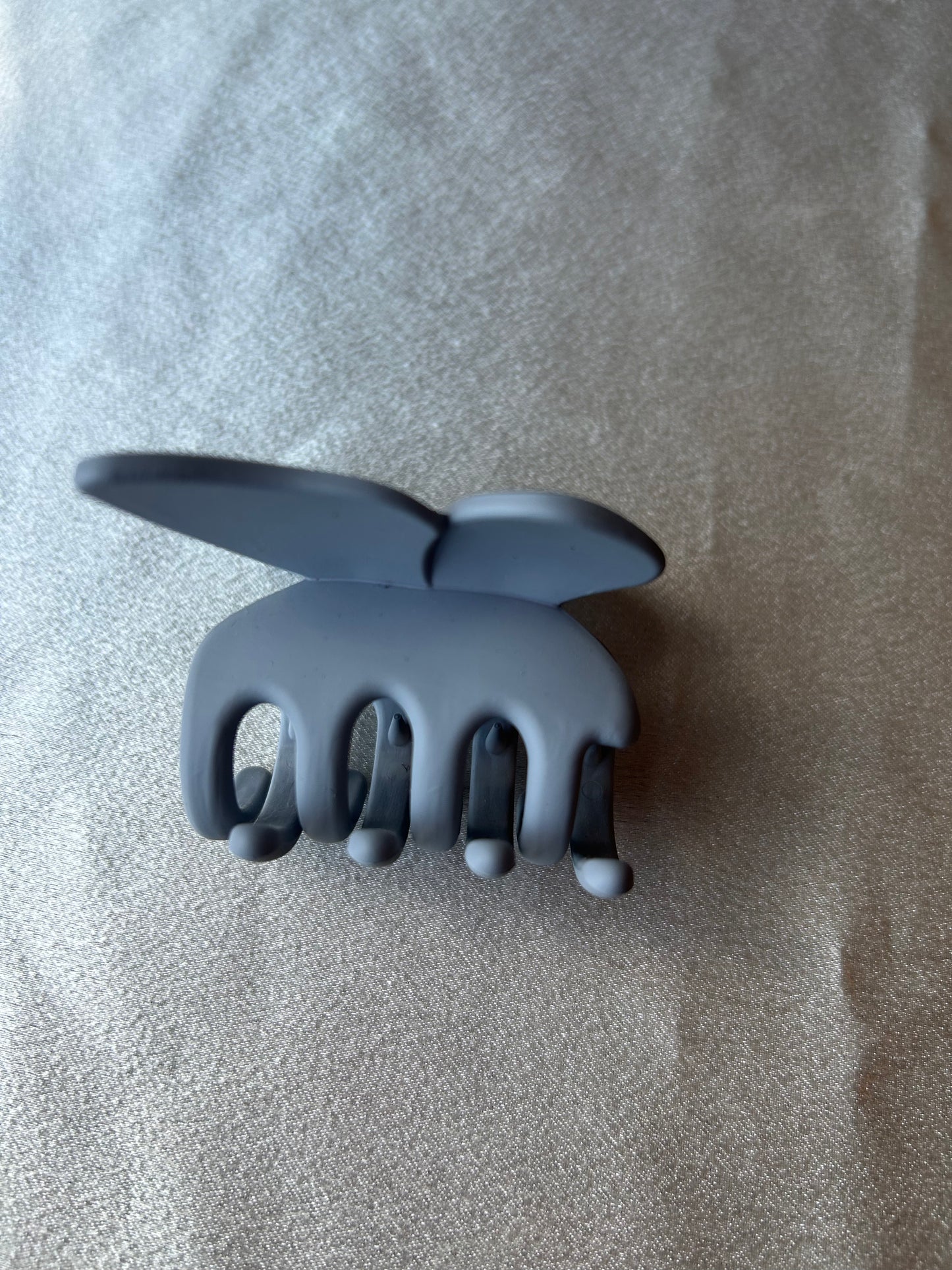Grey Butterfly Hair Clip